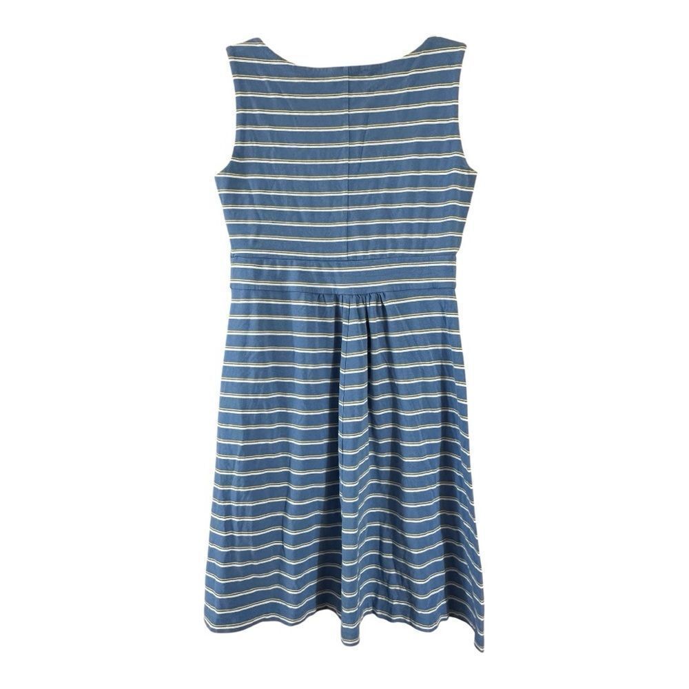 Lands End Women’s Blue Striped Dress, M (10-12) - Picture 2 of 4